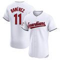 C.Guardians #11 Jose Ramirez Player White Limited Elite Home Gdoa Stitched Jerseys