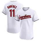 C.Guardians #11 Jose Ramirez Player White Limited Elite Home Gdoa Stitched Jerseys