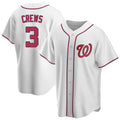 W.Nationals #3 Dylan Crews Player White Game Replica Fdoa Stitched  Jerseys