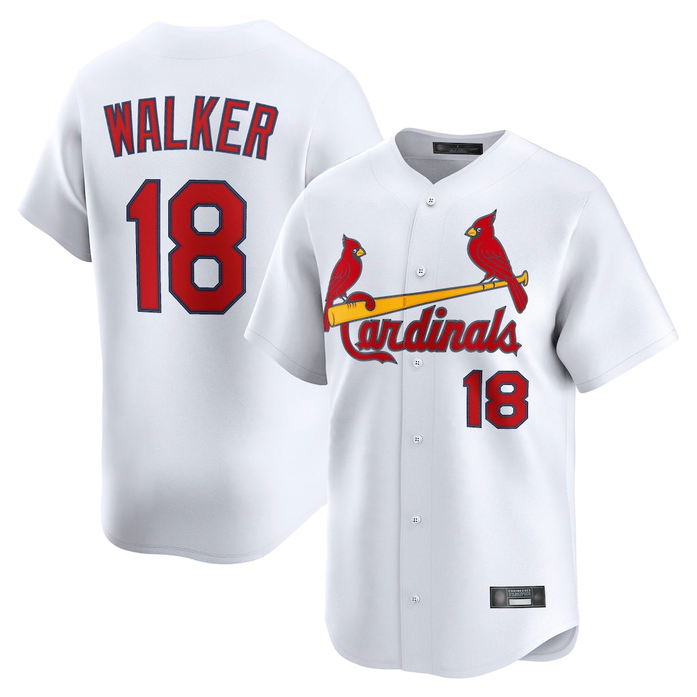 St. Louis Cardinals #18 Jordan Walker Player White Home Limited Fdoa Stitched Jerseys