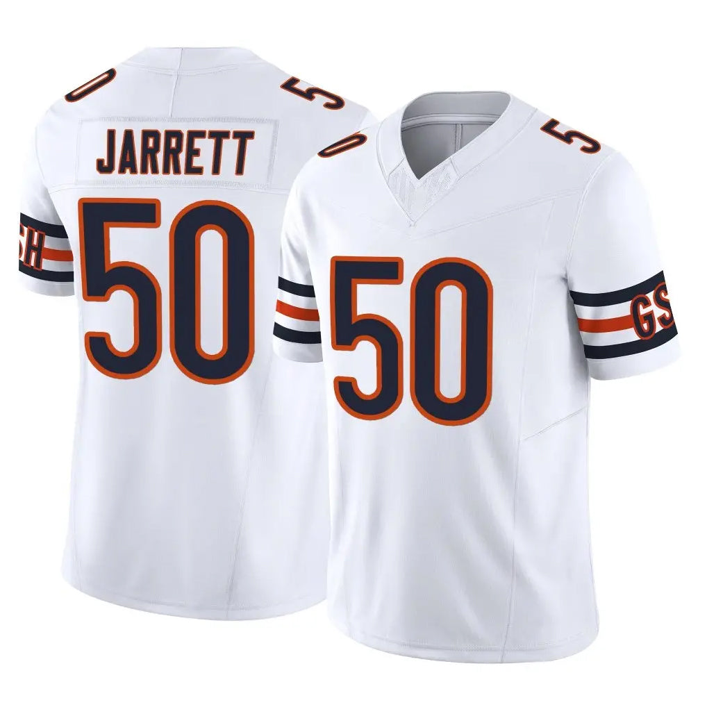 C.Bears #50 Grady Jarrett Player White Vapor F.U.S.E. Limited Home Game Gdoa Stitched Jerseys