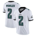 P.Eagles #2 Riq Woolen Player White Limited Vapor Untouchable Home Game Gdoa Stitched Jerseys