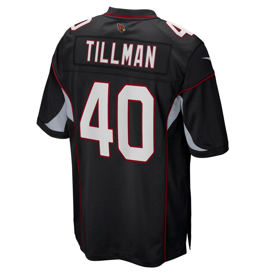 A.Cardinals #40 Pat Tillman Player Black Alternate Game Gdoa Stitched Jerseys