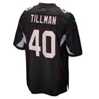 A.Cardinals #40 Pat Tillman Player Black Alternate Game Gdoa Stitched Jerseys