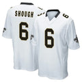 NO.Saints #6 Tyler Shough Player White Home Game Gdoa Stitched Jerseys