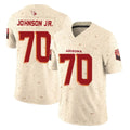 A.Cardinals #70 Paris Johnson Jr. Player Cream Rivalries Collection Vapor Limited Home Game Gdoa Stitched Jerseys