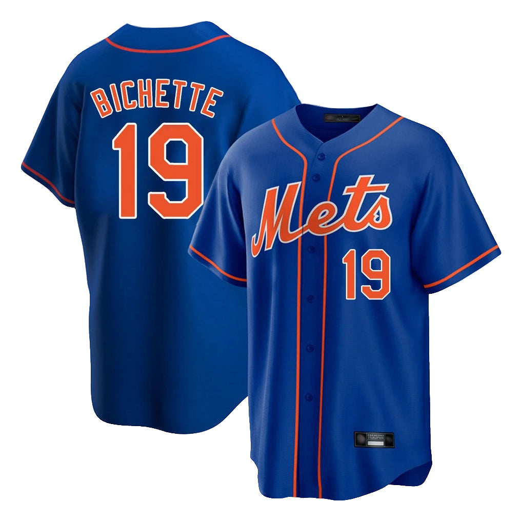 NY.Mets #19 Bo Bichette Player Royal Home Game Fdoa Stitched Jerseys