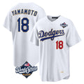 LA.Dodgers #18 Yoshinobu Yamamoto Player Gold White World Series 2026 Collection Stadium Limited Fdoa Stitched Jerseys