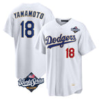 LA.Dodgers #18 Yoshinobu Yamamoto Player Gold White World Series 2026 Collection Stadium Limited Fdoa Stitched Jerseys