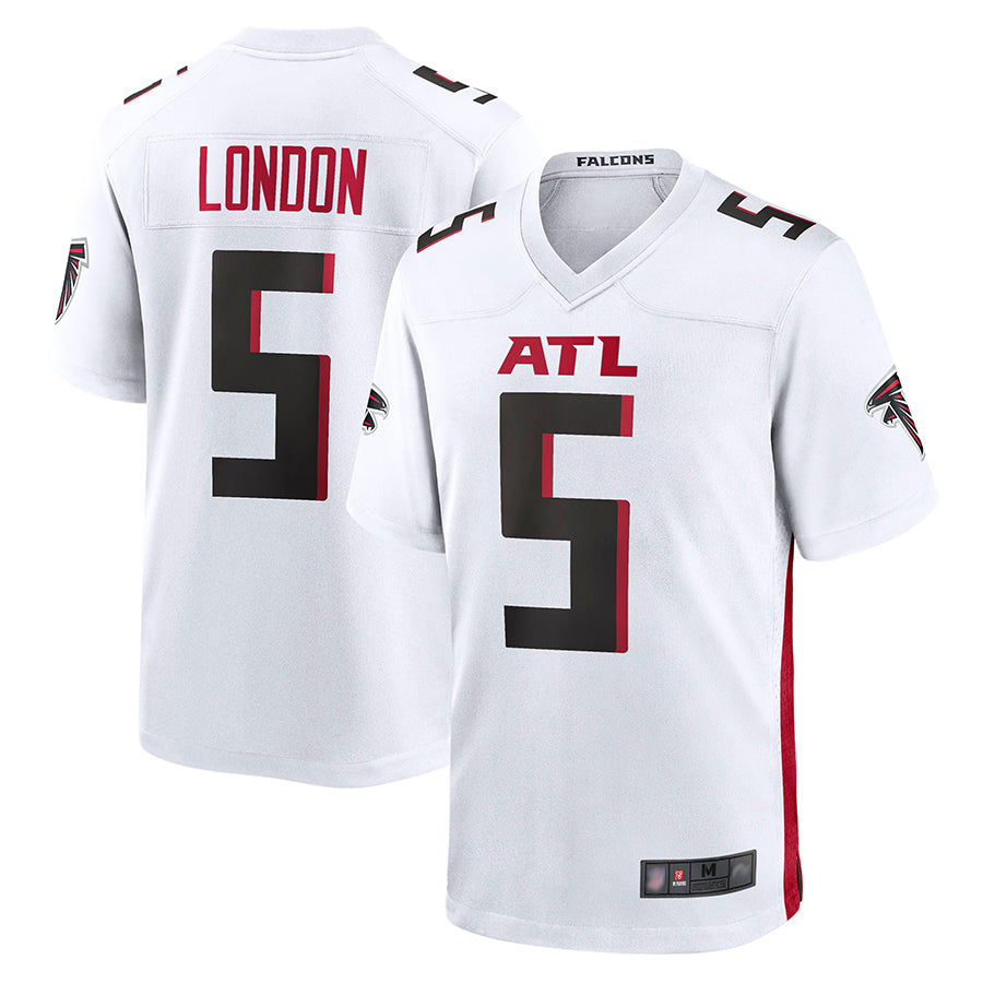 A.Falcons #5 Drake London Player White Game Gdoa Stitched Jerseys