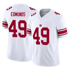 NY.Giants #49 Tremaine Edmunds Player White Limited Vapor F.U.S.E. Home Game Gdoa Stitched Jerseys