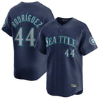 S.Mariners #44 Julio Rodr¨ªguez Player Navy Home Limited Fdoa Stitched Jerseys