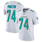 M.Dolphins #74 Kadyn Proctor Player White Limited Vapor Untouchable Home Game Gdoa Stitched Jerseys