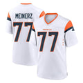 D.Broncos #77 Quinn Meinerz Player White Home Game Gdoa Stitched Jerseys