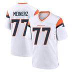 D.Broncos #77 Quinn Meinerz Player White Home Game Gdoa Stitched Jerseys