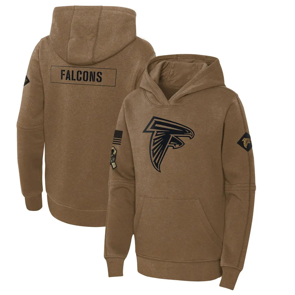 A.Falcons ## Falcons Blank Player Brown Salute to Service Limited Hoodie Gdoa Stitched Jerseys