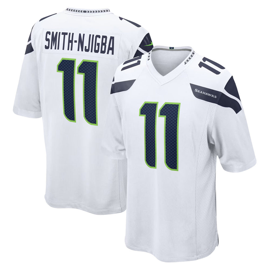 S.Seahawks #11 Jaxon Smith-Njigba Player White Home Game Gdoa Stitched Jerseys