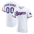 Custom T.Rangers White Limited Elite Home Game Any Name & Number Gdoa Stitched Jerseys