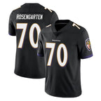 B.Ravens #70 Roger Rosengarten Player Black Vapor Untouchable Limited Home Game Gdoa Stitched Jerseys