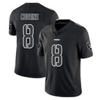 LV.Raiders #8 Kirk Cousins Player Black Limited Black Impact Home Game Gdoa Stitched Jerseys