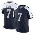 D.Cowboys #7 Rashan Gary Player Navy-White Limited Alternate Vapor F.U.S.E. Home Game Gdoa Stitched Jerseys