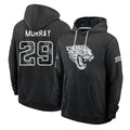 J.Jaguars #29 Eric Murray Player 2026 Black Logo Pullover Hoodies Limited Game Gdoa Stitched Jerseys