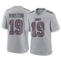 NY.Giants #19 Jameis Winston Player Gray Atmosphere Fashion Limited Game Gdoa Stitched Jerseys