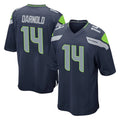 S.Seahawks #14 Sam Darnold Player Navy Home Game Gdoa Stitched Jerseys