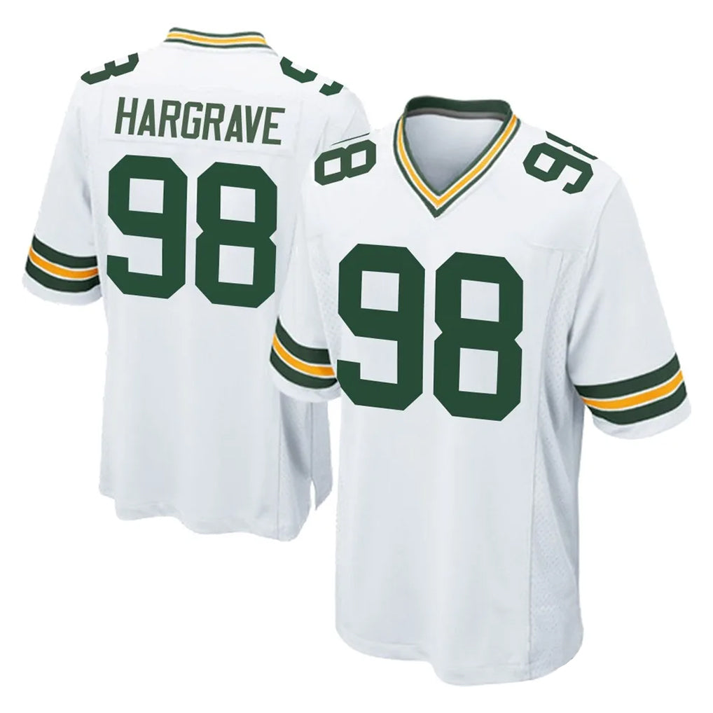 GB.Packers #98 Javon Hargrave Player White Home Game Gdoa Stitched Jerseys