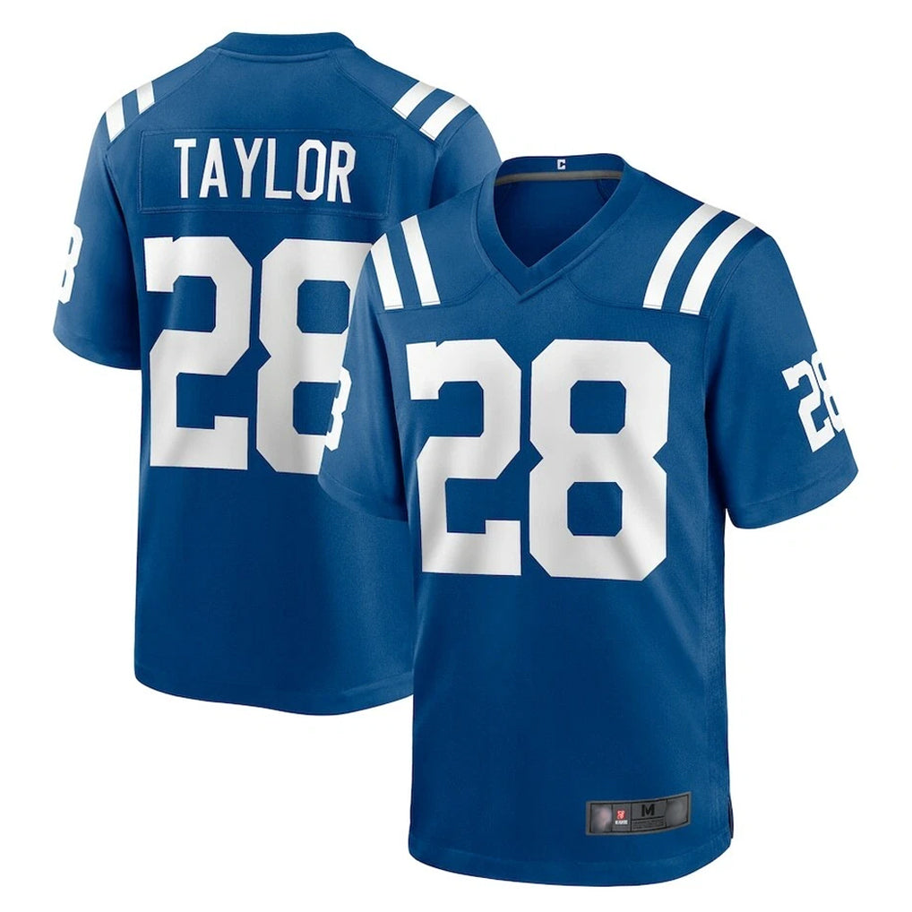 IN.Colts #28 Jonathan Taylor Player Royal Home Game Gdoa Stitched Jerseys