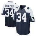 D.Cowboys #34 Jalen Thompson Player Navy-White Alternate Home Game Gdoa Stitched Jerseys