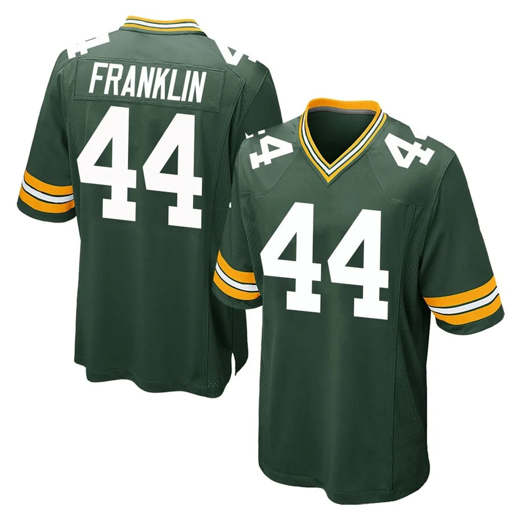 GB.Packers #44 Zaire Franklin Player Green Home Game Gdoa Stitched Jerseys