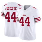SF.49ers #44 Kyle Juszczyk Player White Limited Vapor F.U.S.E. Home Game Gdoa Stitched Jerseys