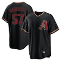 A.Diamondbacks #57 Eduardo Rodriguez Player Black Limited Home Gdoa Stitched Jerseys