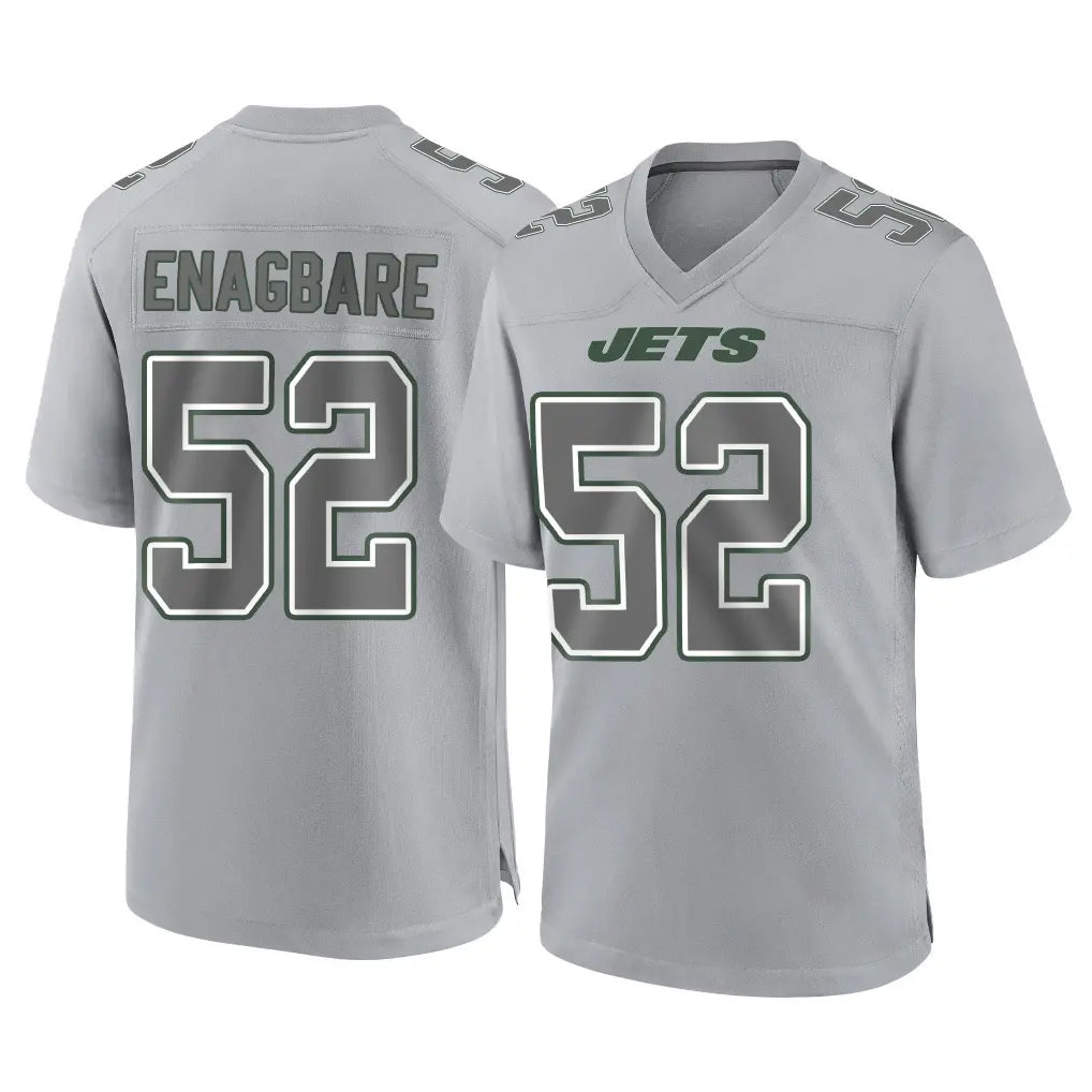 NY.Jets #52 Kingsley Enagbare Player Gray Limited Atmosphere Fashion Home Game Gdoa Stitched Jerseys