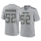 NY.Jets #52 Kingsley Enagbare Player Gray Limited Atmosphere Fashion Home Game Gdoa Stitched Jerseys