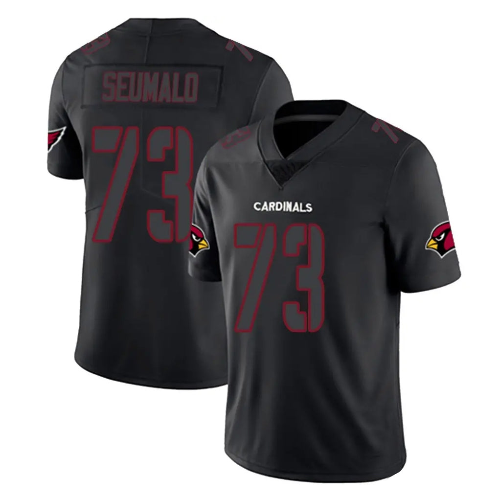 A.Cardinals #73 Isaac Seumalo Player Black Impact Limited Home Game Gdoa Stitched Jerseys