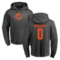 M.Dolphins #0 Ollie Gordon II Player Darkgray Pullover Hoodies Limited Gdoa Stitched Jerseys