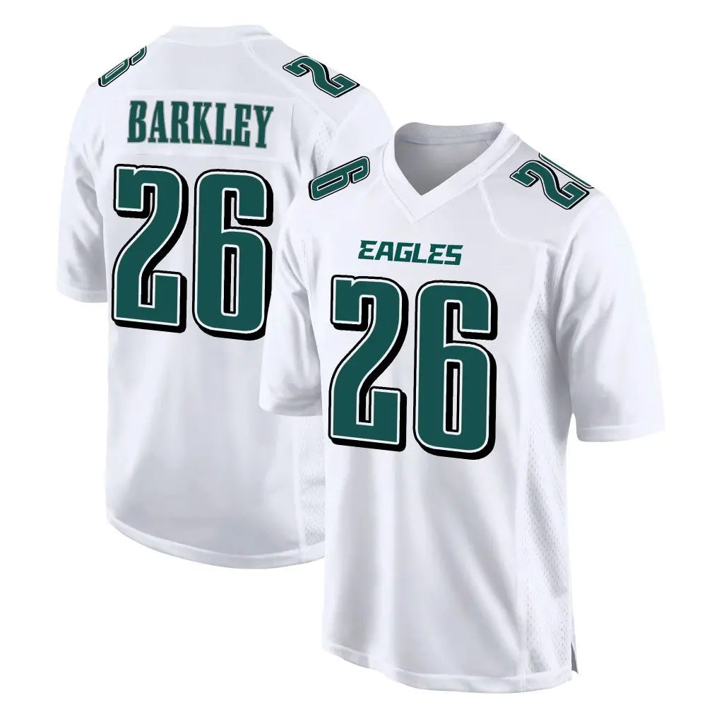 P.Eagles #26 Saquon Barkley Player White Tundra Fashion Home Game Gdoa Stitched Jerseys