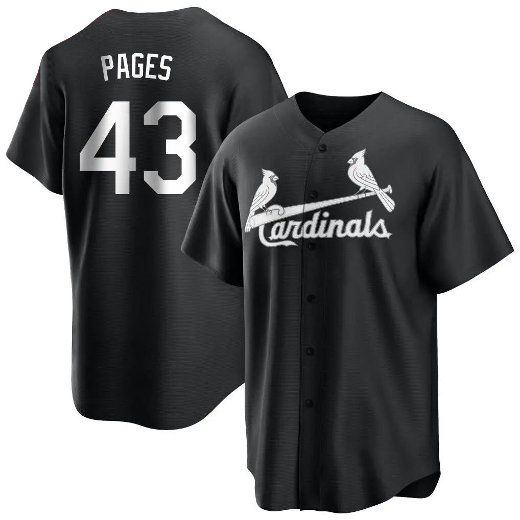St. Louis Cardinals #43 Pedro Pages Player Black City Connect Home Limited Fdoa Stitched Jerseys