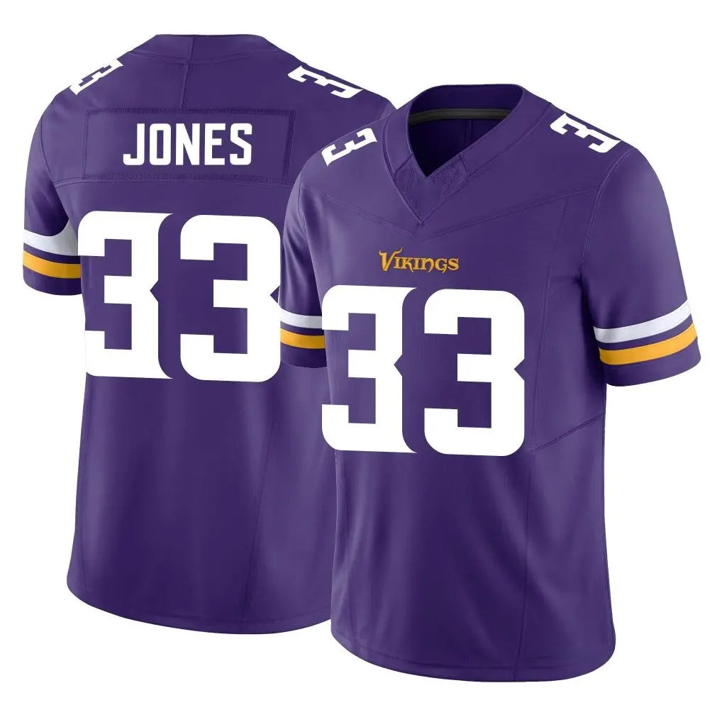 M.Vikings #33 Aaron Jones Sr. Player Purple Limited Vapor F.U.S.E. Home Game Gdoa Stitched Jerseys