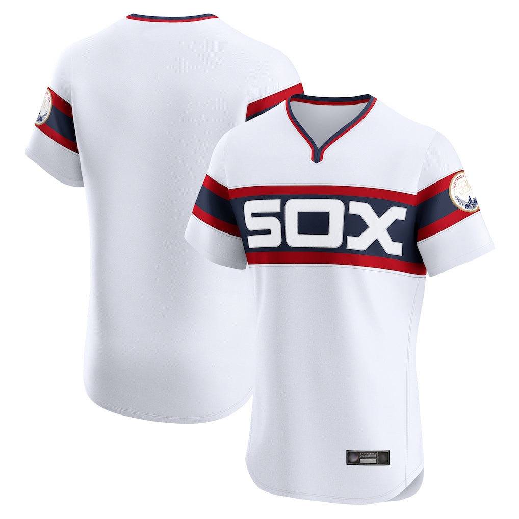 C.White Sox ## White Sox Blank Player White T-shirt Limtied Elite Home Gdoa Stitched Jerseys