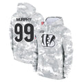 C.Bengals #99 Myles Murphy Player Arctic Camo Salute to Service Pullover Hoodie Limited Gdoa Stitched Jerseys