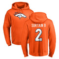 D.Broncos #2 Pat Surtain II Player Orange Pullover Hoodie Limited Gdoa Stitched Jerseys