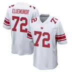 NY.Giants #72 Jermaine Eluemunor Player White Home Game Gdoa Stitched Jerseys
