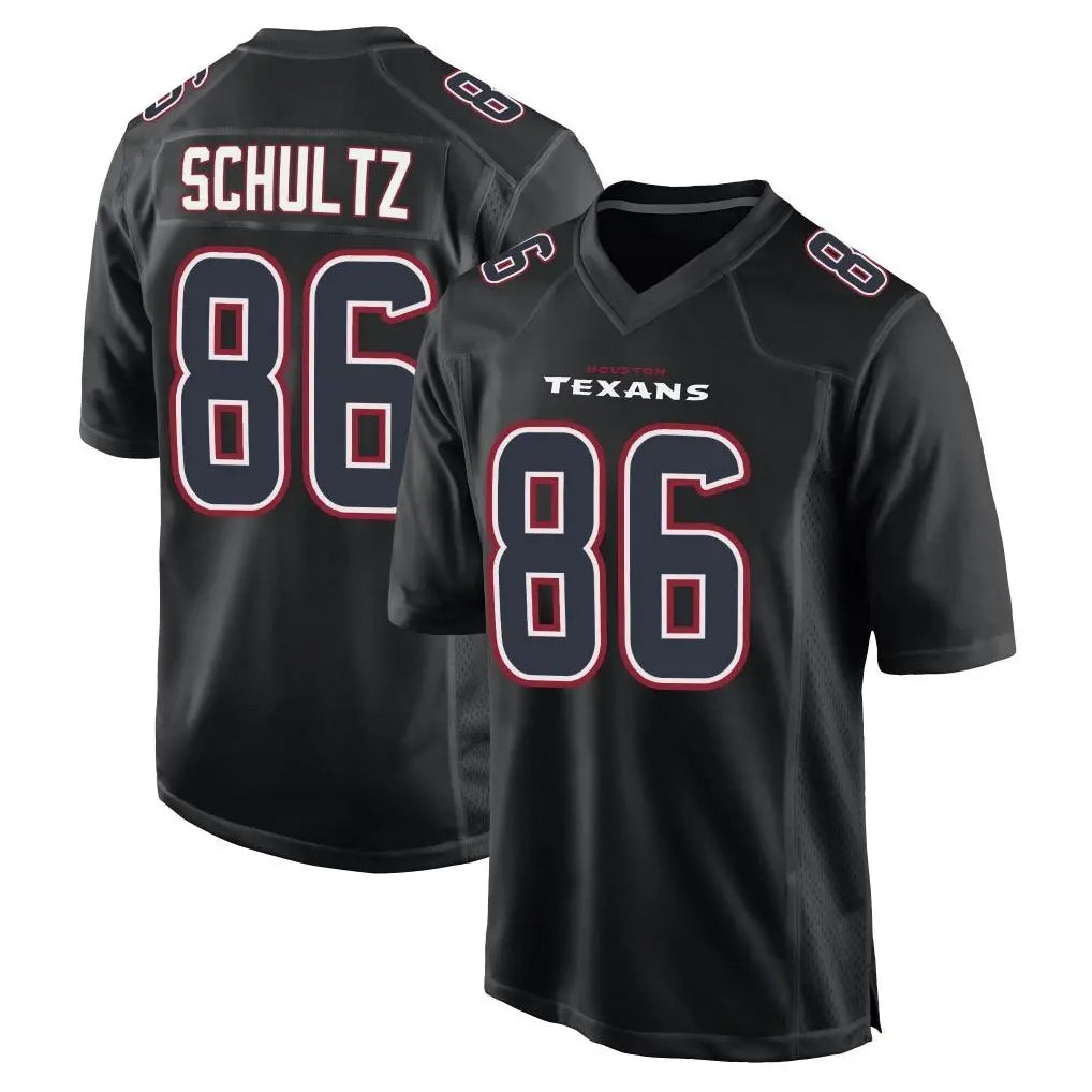 H.Texans #86 Dalton Schultz Player Black Fashion Home Game Gdoa Stitched Jerseys
