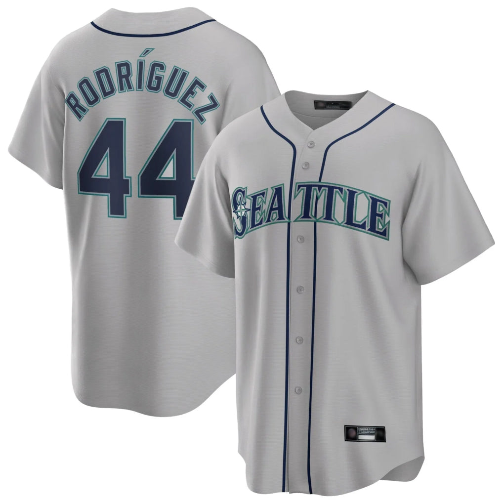 S.Mariners #44 Julio Rodriguez Player Gray Home Game Fdoa Stitched Jerseys