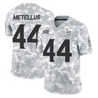 M.Vikings #44 Josh Metellus Player Arctic Camo Salute To Service Limited Game Gdoa Stitched Jerseys