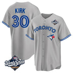 T.Blue Jays #30 Alejandro Kirk Player Gray 2025 World Series Limited Fdoa Stitched Jerseys