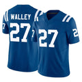 IN.Colts #27 Justin Walley Player Royal Limited Vapor F.U.S.E. Home Game Gdoa Stitched Jerseys